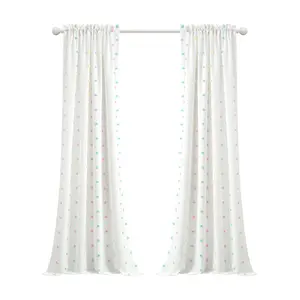 Lush Decor Rainbow Tufted Dot 42x84 Window Panel