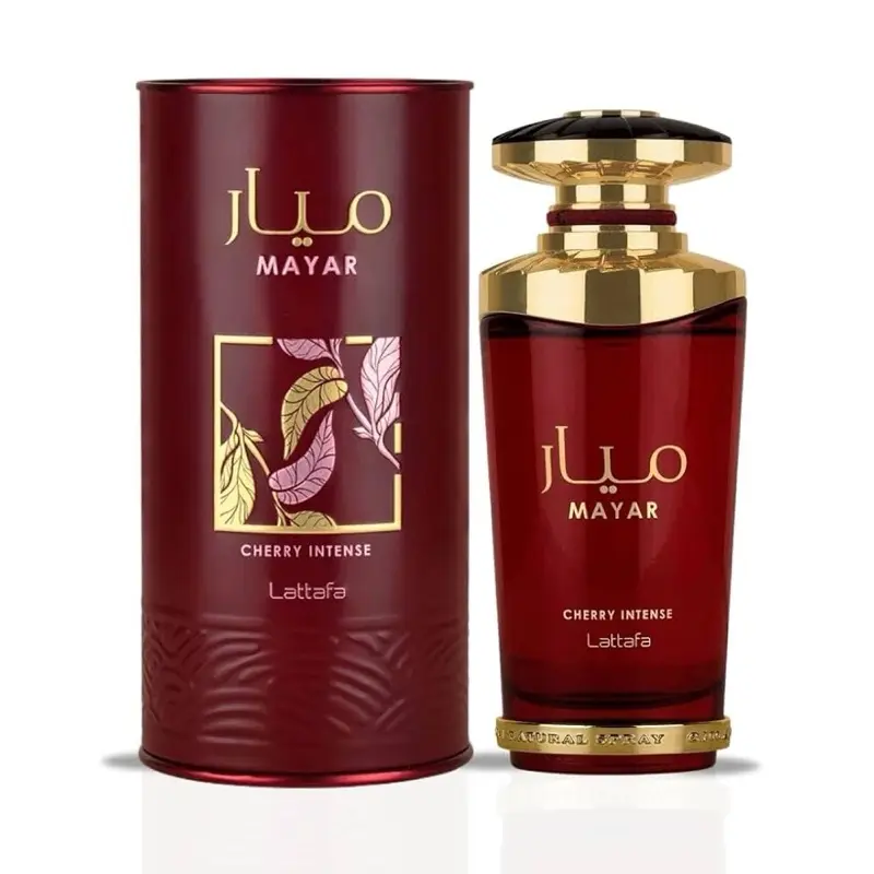 Lattafa Mayar Cherry Intense EDP Tester, 3.4 oz Unisex Perfume Mist, Long-Lasting Fragrance with Cherry Jam, Vanilla & Strawberry Notes, Cherry Intense Perfume
