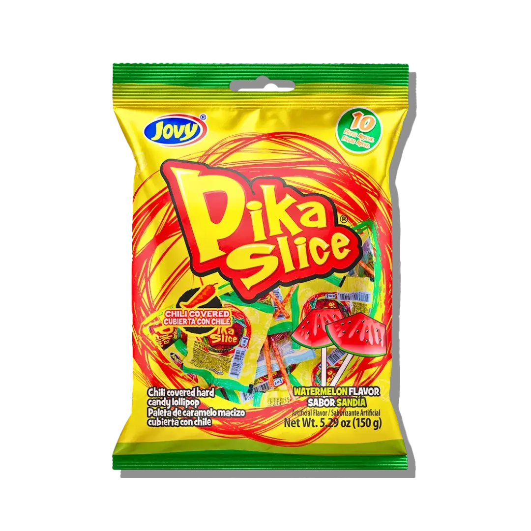 Pika Slice Chili Watermelon Lollipops Pika Slice Chili Watermelon Lollipops