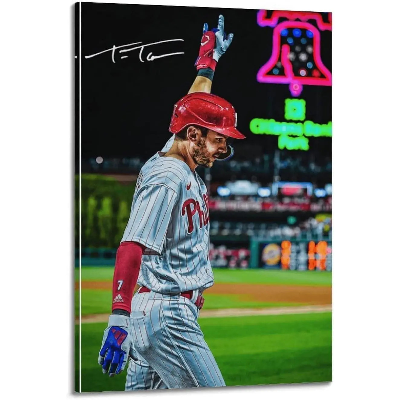 Trea Turner Baseball Player Poster Poster Canvas Art Posters for Room Aesthetic And Wall Art Picture Living Room Decor