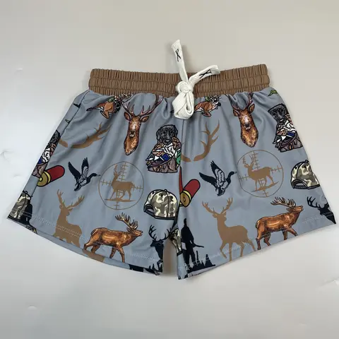 High Quality Boys' Swim Trunks - Youth Swimming Shorts with Dinosaur Animal Print, Cotton Blend for Beach and Pool Wear, Water Fun
