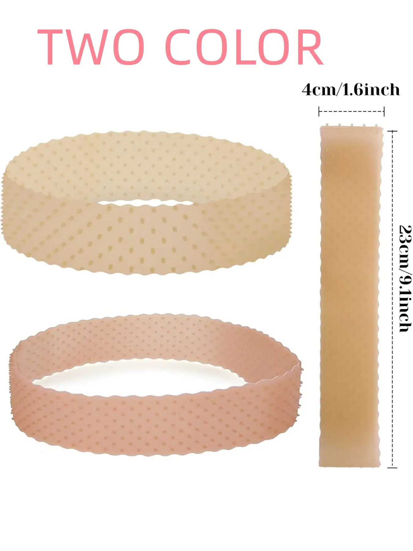 2pcs Wig Grip Band Non-Slip Reusable Silicone Wig Headband for Women, Adjustable Wig Fix, Seamless Wig Band, Elastic Wig Gripper Cap for Lace Wigs, Wigs Accessories (1pac Beige and 1 pcs Brown)