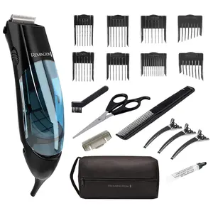 Hair Clippers for Men, Mess-Free Haircut & Beard Trimmer Kit with Hair Collection Chamber, Dual Motor Power, 18-Piece Grooming Set