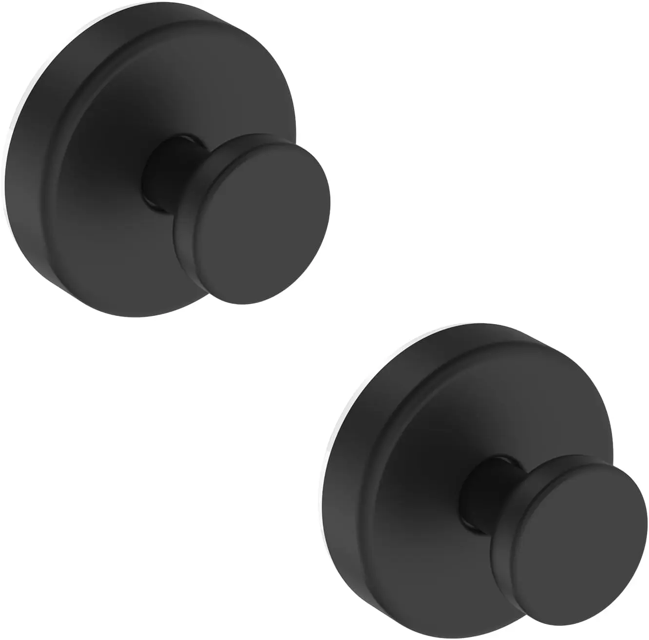 Suction Cup Hooks for Shower, Removable Towel Hooks for Bathroom Window Glass Door Wall, Bath Robe Looafh Wreath Hook for Hanging - 2 Pack, Black | Glass Door Window, No Drill Robe Loofah Wreath Hook - 2 Pack, Black