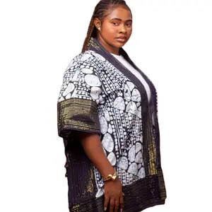 Lori Kimono - Handwoven /Batik Jacket Traditional Handmade Cotton  DressWomenswear Breathable Summer