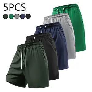 Men's summer basketball shorts, solid color with drawstring and trousers fashionable design, polyester fabric, quick-drying and breathable, suitable for: basketball, running, mountaineering, daily casual wear, multi-color optional (men's shorts, men's bas