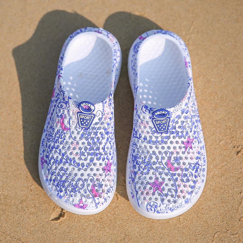 Women's Butterfly & Vintage Floral Print Mesh Clogs, Multi-Color Breathable Waterproof Non-Slip Slip On Mules, Lightweight Summer Sandals for Beach, Garden & Casual Wear