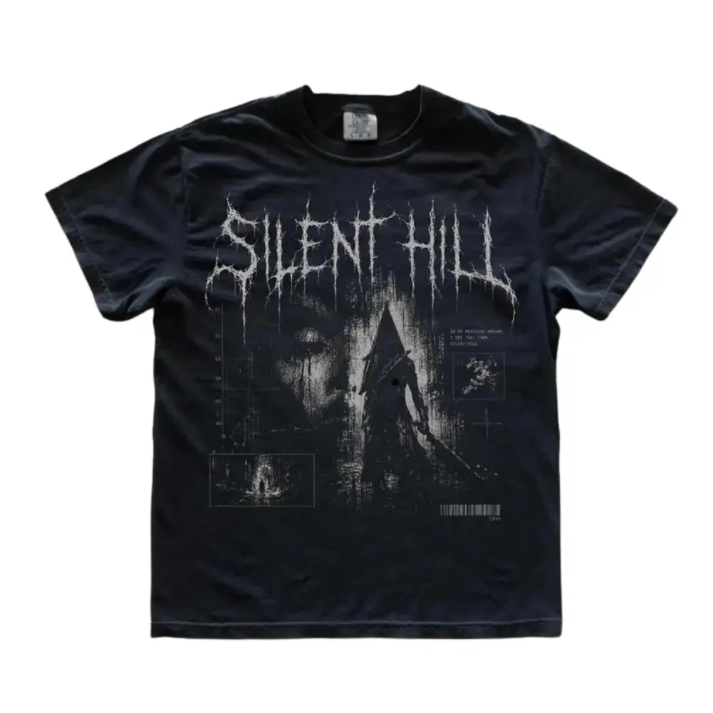 Vintage Silent Hill 2 Pyramid Head T-Shirt, Vide Gaming Graphic Tee, Cotton unisex T-shirt, Trendy Shirt