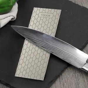 5pcs Diamond Sharpening Stones, Knife   sharpener  Stone for Scissors, Knives, and Outdoor Tools, Diamond Sharpening Plate with Honeycomb Surface, 200/400/800/1000/1200 Grit