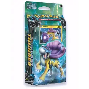 Pokemon TCG: Sun & Moon - Lost Thunder, Storm Caller 60-Card Theme Deck Featuring Holographic Raikou, Full Playset with Mat & Rules