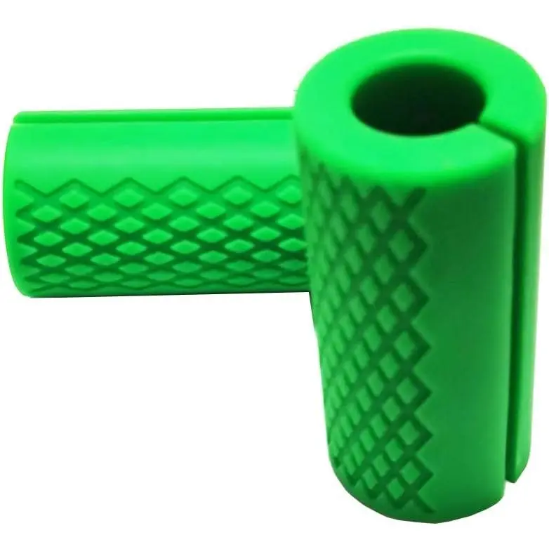 2 Inch Thick Bar Grips Adapter,  Rubber Handle Covers for Barbells, Dumbbells,  Machine and Pull Up Bar, Thick Grip  for Forearm Strength, Weightlifting and Fitness