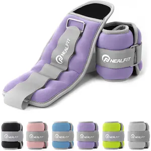 Ankle Weights for Men Women Kids, Leg Arm Wrist Weights with Adjustable Strap for Running, Gymnastics, Aerobics, Gym, Fitness