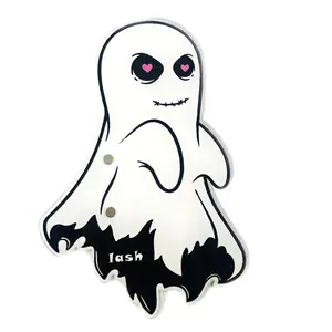 Premium Acrylic Lash Tiles, Cute Ghost Shape Eyelash Extension Pallet, Sustainable Lash Holder for Lash Artists