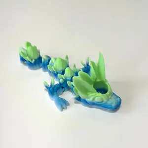 Easter Tadling Straw Topper - 3D Printed Articulating Figure Drinkware Lightweight