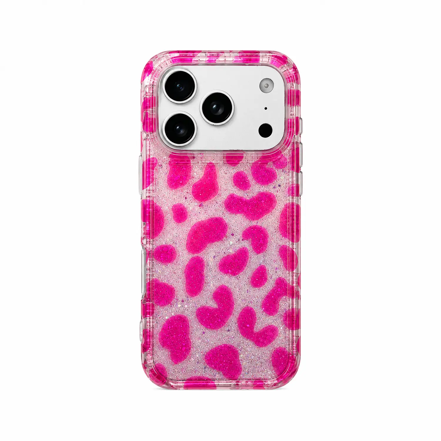 For iPhone 17 16 15 Pro Max Leopard Print Shockproof Cute Luxury Bling Sparkle Translucent Clear Vintage Cheetah Print Silicone Phone Case for Girls Women,back to school,back to school haul