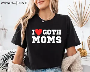 I Heart Goth T-Shirt – 100% Cotton for Goth Moms and Girls