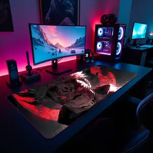 Jujutsu Kaisen Mousepad, Anime Desk Mat, Gojo Satoru Mouse Pad, Anime Gift, Gaming Accessory, Anime Merch, Large Mousepad