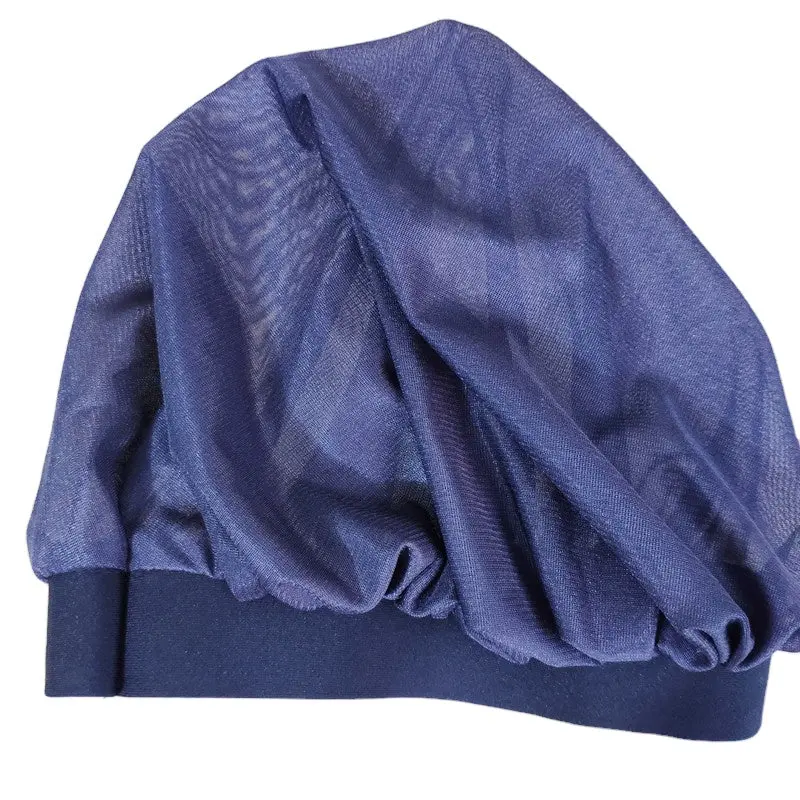 Kids Wide Band Coconut Oil Treated Satin Sleeping Bonnet Haircare Heatless Moisturized