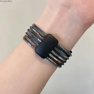 2026 NEW Personalized Custom Name 1pc Color Breathable Magnetic Band for Watch Band Series S10 9 8 7 6 5 4 SE S10 42mm 46mm 38 40 41mm 42 44 45mm 49mm Men Women Adjustable Sports Strap