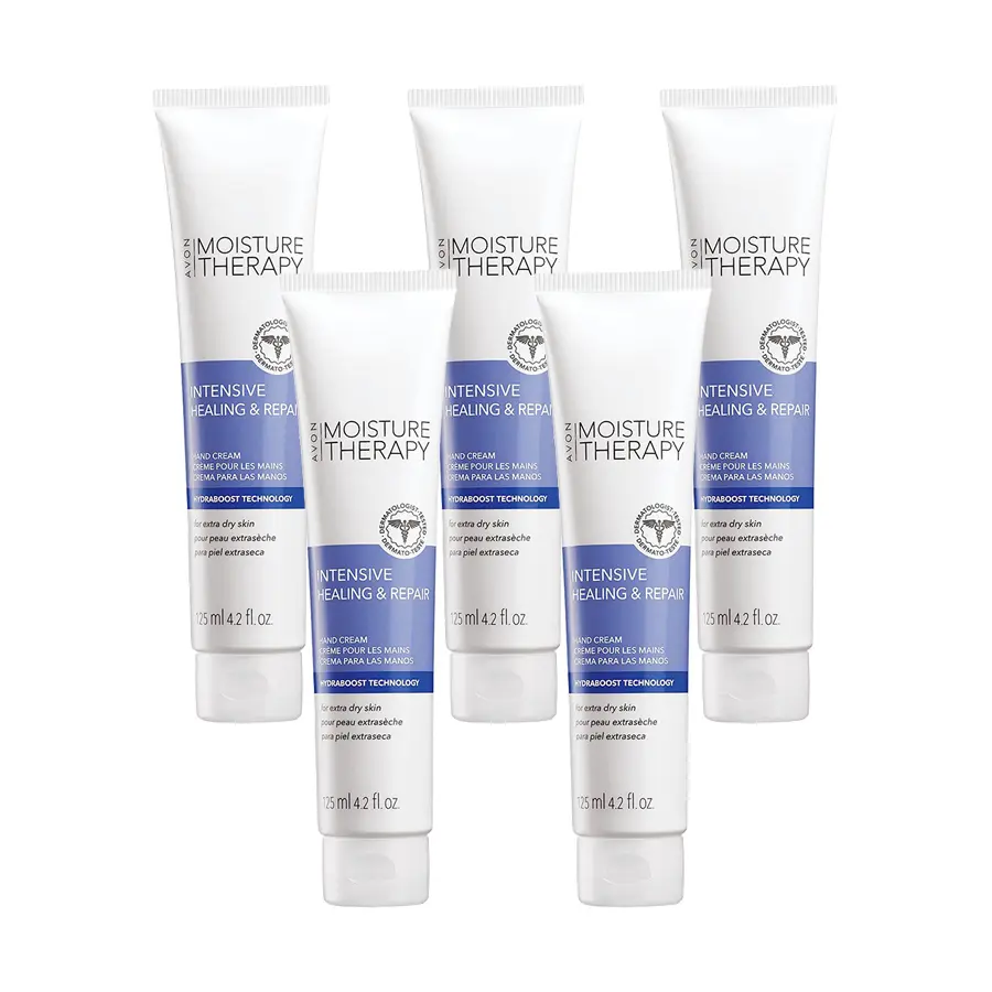 AVON Moisture Therapy Intensive Healing & Repair Hand Cream - 4.2 fl. oz. 5-pack