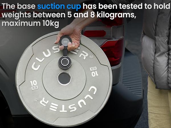 Magnetic Suction Cup Phone Mount, MagSafe Car Holder 360°, Car/Gym/Mirror, iPhone 16/15/14/13