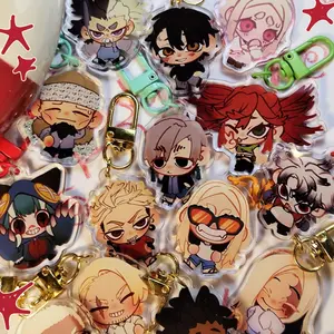 GACHI akuta Trash Keychain | Mini Acrylic Keychain, Durable, And Perfect For Bags, Keys, Or Gifts.