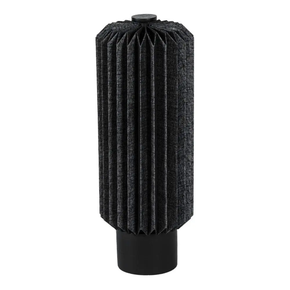 Banks 15.75" Modern Minimalist Paper Pleated Column Accent LED Table Lamp