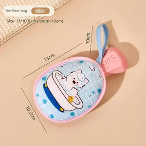 Double-Sided Soap Luffa Sponge, Bubble Net for Soap and Shower Gel, Face Washing and Body Scrubbing, Essential Bath Accessory