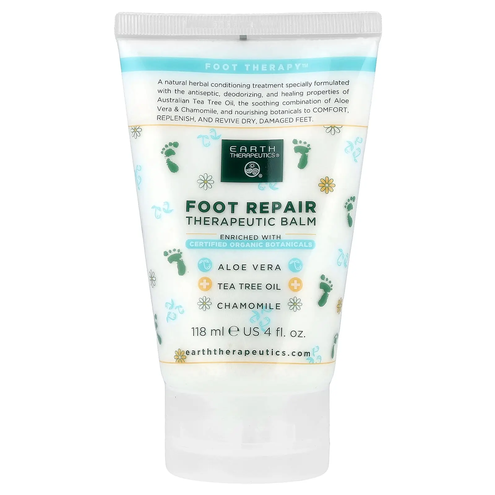 Earth Therapeutics Foot Repair, Therapeutic Balm, 4 fl oz (118 ml)