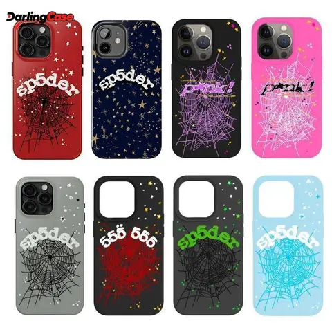 DarlingCase Punk Style Heavy-Duty Plastic Shockproof Smartphone Shell for iPhone 17 Pro Max,16/15/14/13/12/11 - Asian-Inspired, Wireless-Friendly, Resistance, Bendable, Durable Casing for Girls (TikTok Shop Back to School)