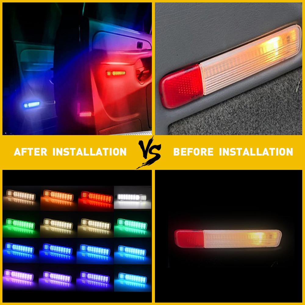 For Chevy GMC Red LED Door Courtesy Light Silverado Suburban Tahoe Sierra Yukon