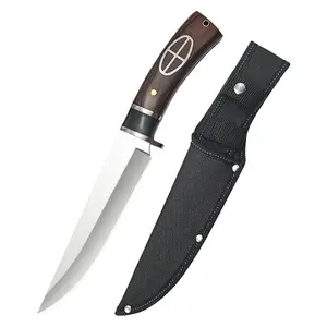 Multi-functional outdoor camping knife, portable knife, camping equipment, wilderness survival tool, with a sheath Stainless Steel Tools