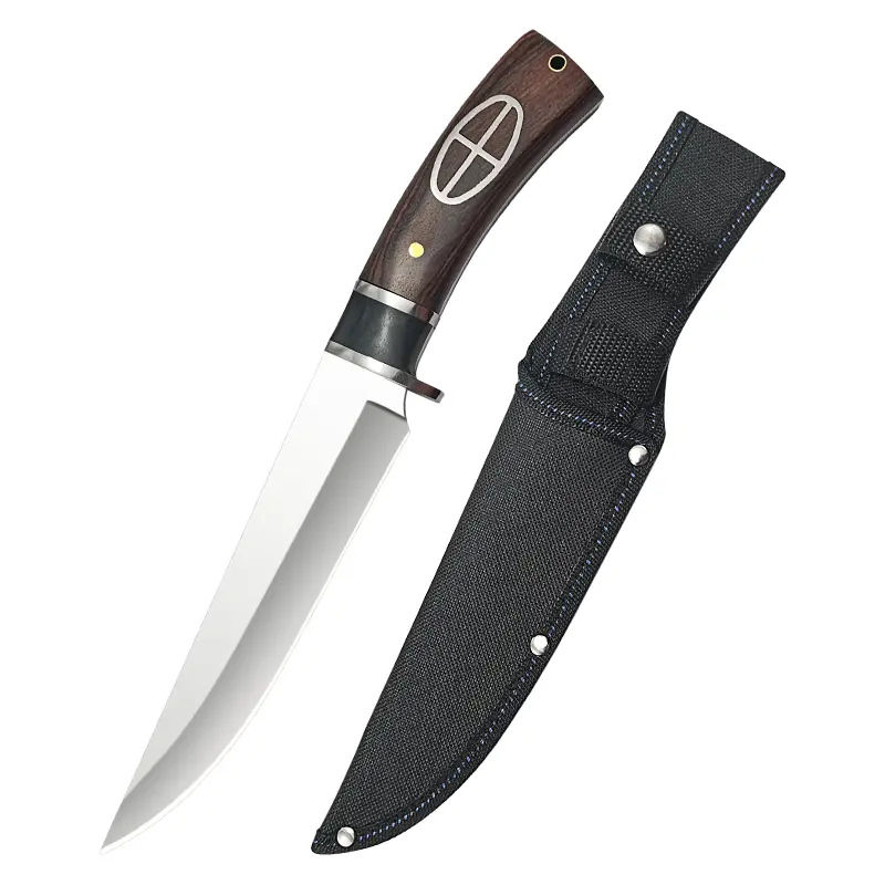 Multi-functional outdoor camping knife, portable knife, camping equipment, wilderness survival tool, with a sheath Stainless Steel Tools