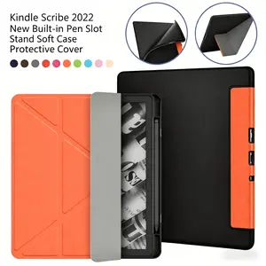10.2 Inch Folding Stand Case for 2024 New Kindle Scribe, Flexible Soft Shell Shockproof Protective Cover