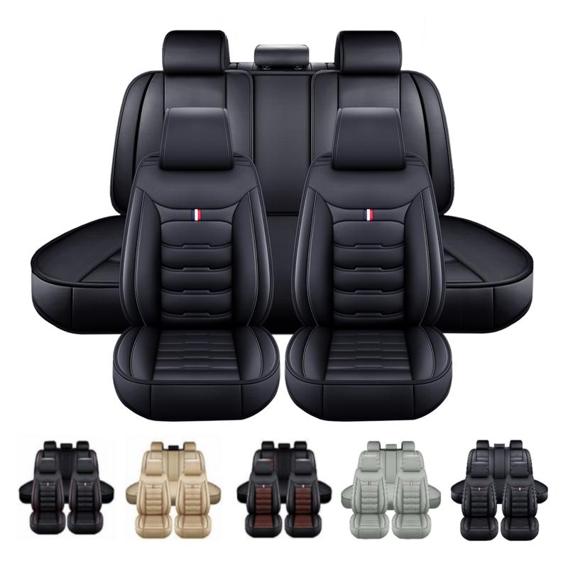 For Honda Accord 2003-2024/ Civic 2003-2023 Car 5 Seat Covers, Premium Leather Front & Rear Full Set Seat Covers Cushion Protector Pad Mat Waterproof, 40/60 60/40 50/50 40/20/40 Split Rear Benches Auto Decoration Accessories