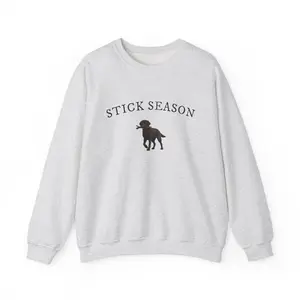 Stick Szn Lab Crewneck, Dogs, Chocolate Lab Sweatshirt, Dog Crewneck, Crewneck Sweatshirt