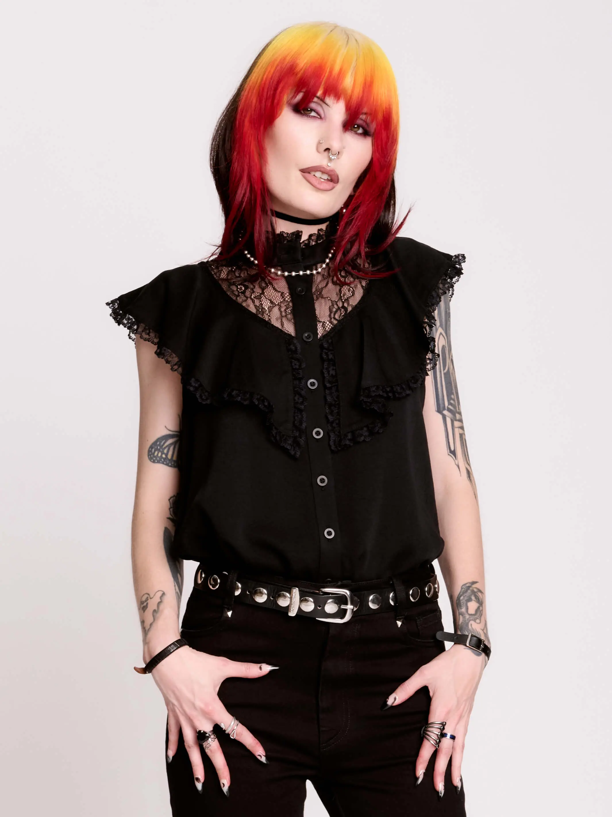 Black Victorian Blouse