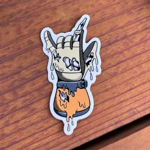 Lineman Hot Gloves Melting IBEW Hardhat sticker, Tradesman Stickers, Electricity, Construction decal