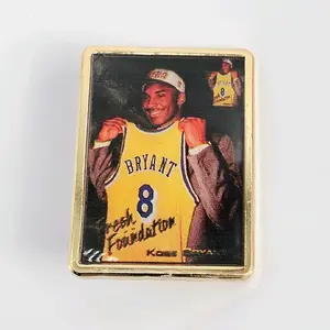 Kobe Bryant rookie card Metal Hat Pin - Fashion Accessory for Clothes