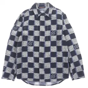 Pre-owned Louis Vuitton Wool Small Leather Goods Long Sleeve Shirt