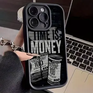 Money Pattern Phone Case, Shockproof Phone Protective Cover, Phone Accessory Compatible with iPhone 17 16 15 14 13 12 11 Plus/Pro/Pro Max