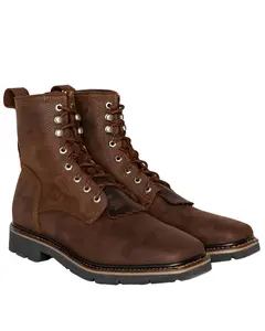 Cody James Men's 7" Mustang Lace-Up Kiltie Work Boot Soft Toe - C8mr2