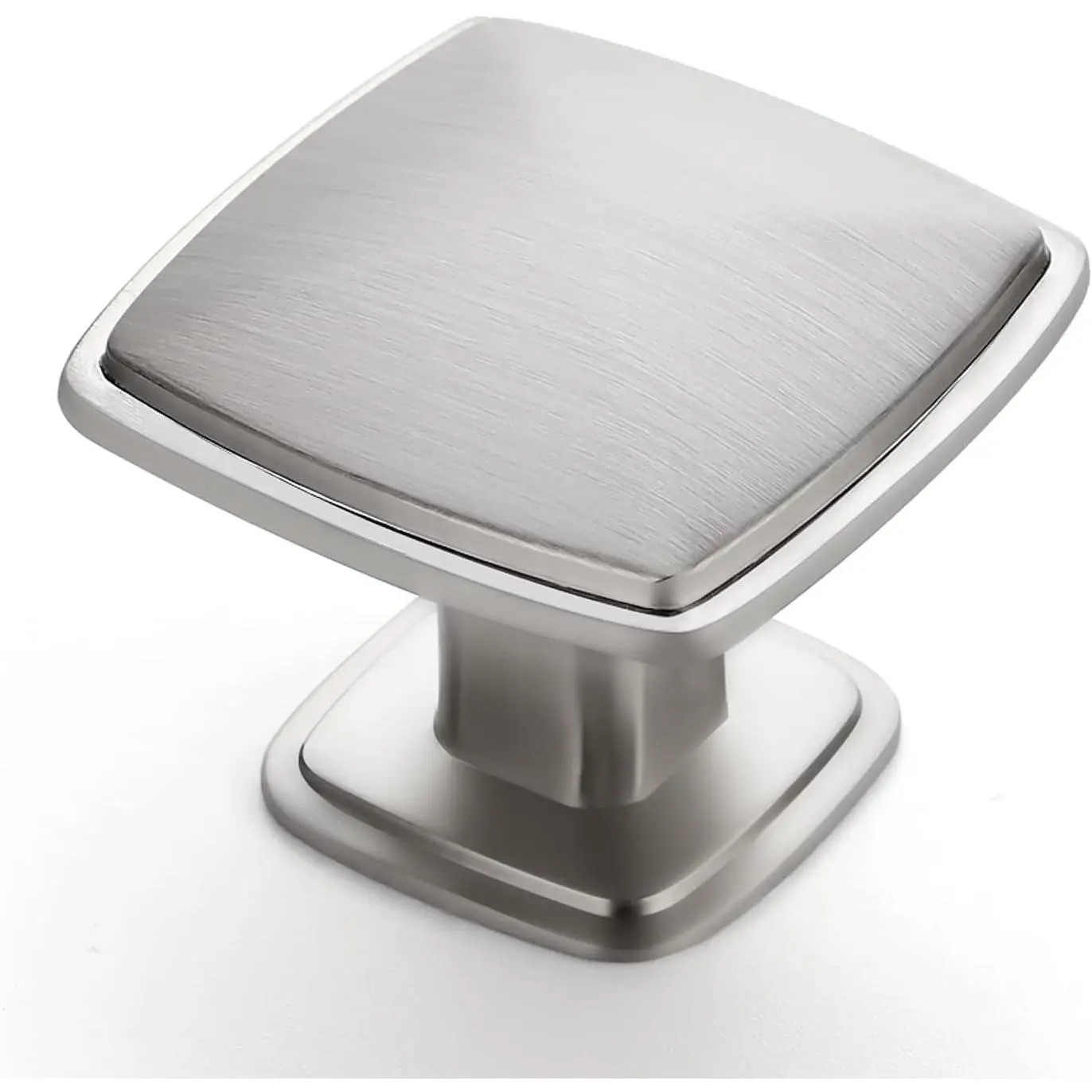25 Pack Brushed Nickel Kitchen Cabinet Knobs - Silver Knobs for Cabinets, Drawers, Dressers & Closet Doors