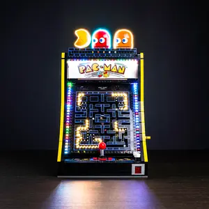 LED Light Kit for  PAC-Man Arcade 10323, Remote Control Version Lighting Compatible with Lego 10323，Great Gift ，Birthday, holiday, Illuminated Toy