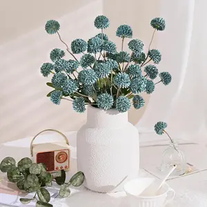 6/12pcs  Faux Silk Mums Artificial Flowers, Bulk Fake Small Mini Chrysanthemums with Stems for DIY Wedding Centerpieces Floral Arrangements Vase Fillers Home Decorations