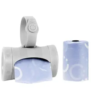 Retractable Diaper Bag Dispenser – Lavender Scented Baby Waste Bags for Travel, Newborn Must-Have, Baby Gift, On-the-Go Diaper Trash Bag Holder, Stroller & Diaper Bag Essential, Baby Registry Item for Boys & Girls, baby cleanup bags