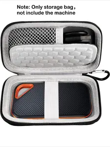 Hard Portable Storage Bag， Case Compatible with Wireless Earphone，SanDisk Extreme PRO 500GB 1TB 2TB 4TB Portable External SSD. Carrying Travel Holder for Crucial X8 Solid State Drive (Box Only)