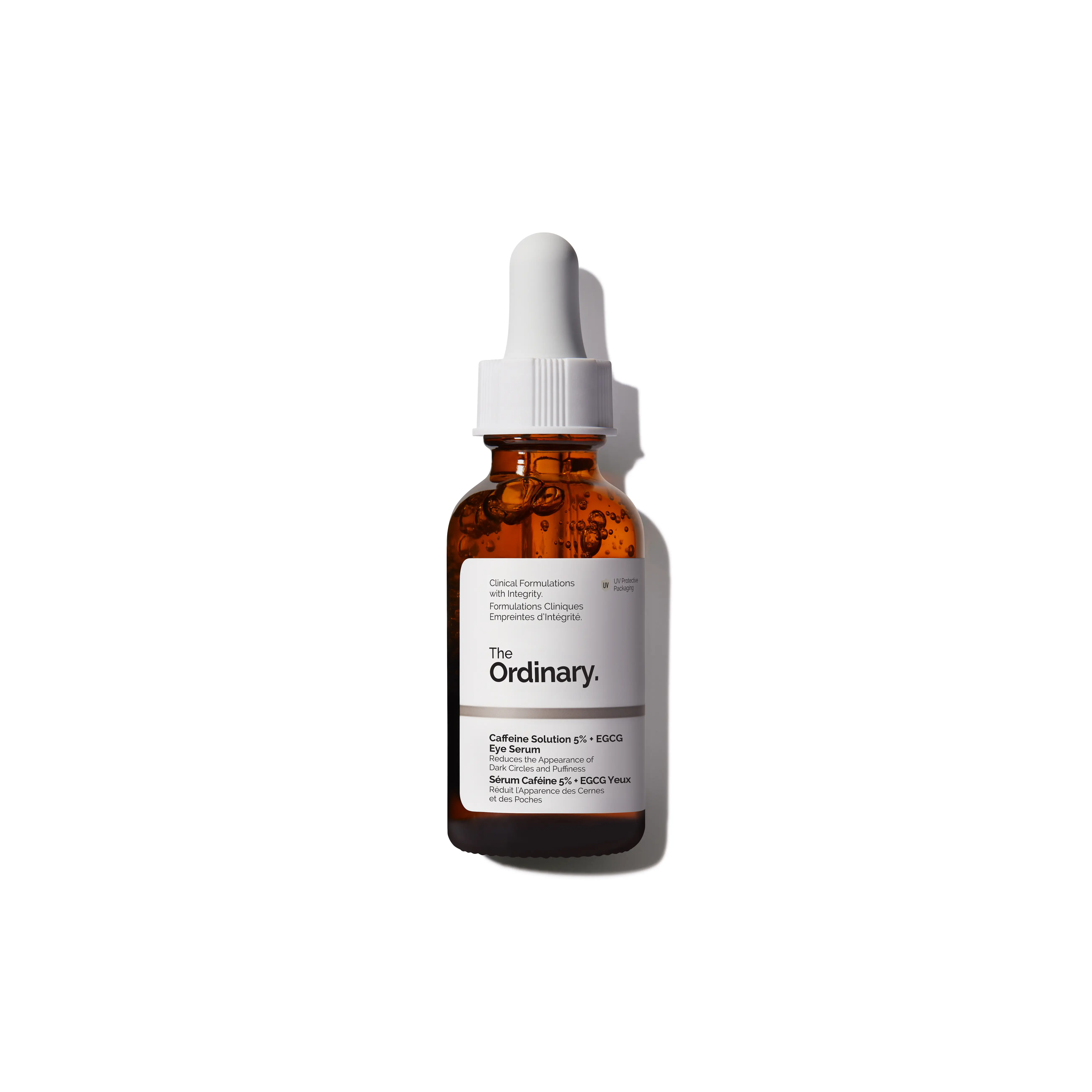 The Ordinary Caffeine Solution 5% + EGCG, Depuffing Eye Serum for Dark Circles and Tired Eyes, 1 Fl Oz