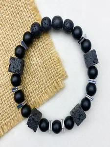 6mm Synthetic Crystal Beaded Bracelet, Adjustable Elastic Stackable Bracelet for Men Women, Jewelry and Gifts