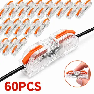 No-Strip Quick Lever Wire Connector - 32A/250V Solderless Terminals, Secure Lock & Heat Resistant for Easy DIY Electrical Work